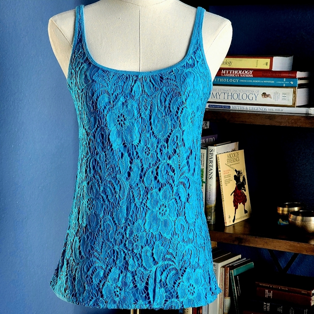 New York & Company Lace Tank size small